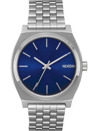 Nixon Time Teller Ανδρικό Ρολόι με Ασημί Μεταλλικό Μπρασελέ A045-1258-00