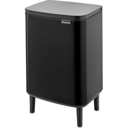 Brabantia Bo Hi Κάδος Απορριμμάτων Πλαστικός Μαύρος 12lt 227226