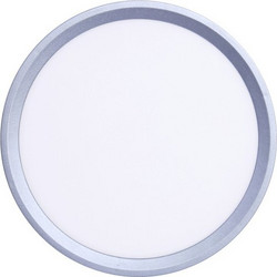 Inlight Πλαφονιέρα οροφής LED 18W 3CCT (by switch on base) σε ασημί απόχρωση D:23x2,5cm (42036-E-Silver)