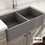 Bocchi 1139-411 Grey Matt Επικαθήμενος Νεροχύτης Πορσελάνης Ματ 84x46cm
