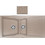 Sanitec Classic 329 Επικαθήμενος Νεροχύτης Γρανίτη Ματ Granite Sand 104x51cm