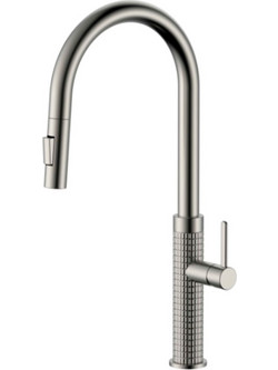 Μπαταρία Κουζίνας με αποσπώμενο ντουζ DECO Brushed Nickel PVD 2045007699