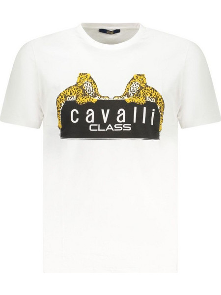 CAVALLI CLASS SHORT SLEEVE T-SHIRT MEN WHITE - TXT60NJD060_BI00533