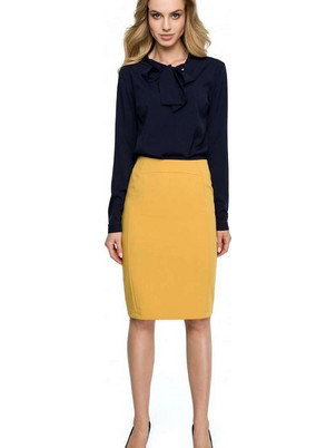 Stylove S131 Pencil Ψηλόμεση Midi Φούστα model 121888 Yellow