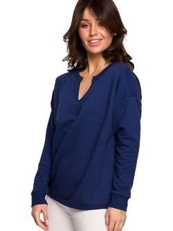 Sweatshirt model 163154 BeWear navy blue (M)