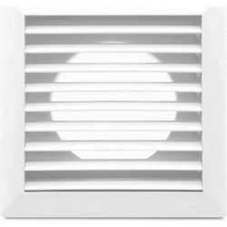Περσίδα εξαερισμού AIRROXY 170x170mm O80-150 λευκή με κορδόνι - 101-02-368