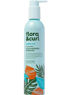 Flora & Curl Coconut Mint Scalp Refresh Σαμπουάν για Επανόρθωση για Σγουρά Μαλλιά 300ml