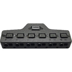 Splitter block TOOL-0095 για LED καλωδιοταινίες, 6-port, μαύρο