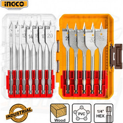INGCO AKDL1206 ΤΡΥΠΑΝΙΑ ΦΤΕΡΟΥ ΞΥΛΟΥ 8-32mm 1/4" Hex ΣΕΤ 12 ΤΜΧ