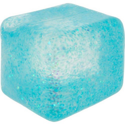 Cube squeeze ball super solid squish με γκλιτερ αντιστρες (τυχαία επιλογή)