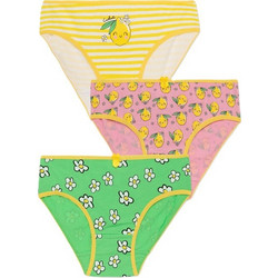 Σλιπ κοριτσιών Minerva Lemons & Flowers 3 τεμάχια 96-42735-370 Ροζ-Πράσινο-Κίτρινο 5207395235726