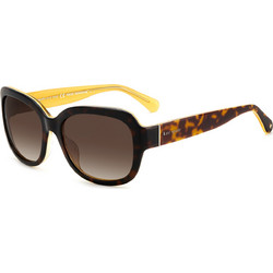 Kate Spade Laynes Γυναικεία Γυαλιά Ηλίου Τετράγωνα Κοκάλινα Μαύρα με Καφέ Polarized Φακό
