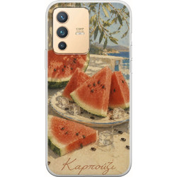 Θήκη Kalokairi Collection - Καρπούζι Vivo V23 5G Flexible TPU (Διάφανη Σιλικόνη)