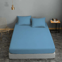 Komvos Σεντόνι Μονό με Λάστιχο 100x200+22 Sky Blue