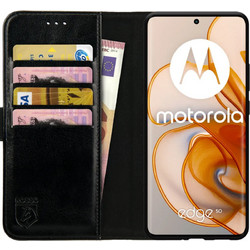 Θήκη Motorola Edge 50 Rosso Element PU Πορτοφόλι - Black (8719246472275)