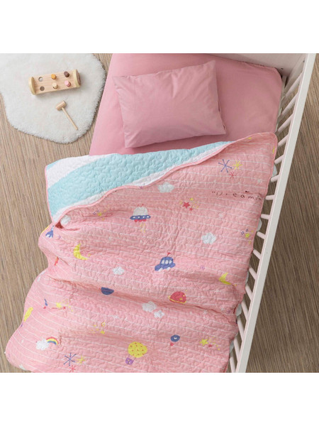 Κουβερλί κούνιας microfiber 110Χ140 Borea Όνειρο Π-6 Ροζ
