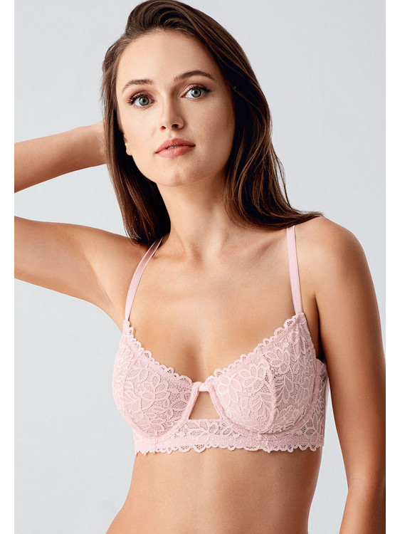 New Bra Lingerie Σουτιέν με Μπανέλα Ροζ NB338400-2