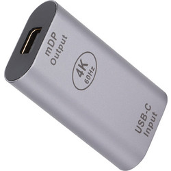 POWERTECH αντάπτορας USB-C σε Mini DisplayPort PTH-098, 4K/60Hz, γκρι