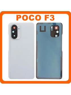 Xiaomi Poco F3 (M2012K11AG) Xiaomi Mi 11i (M2012K11G) Rear Back Battery Cover Moonlight Silver + Camera Lens (With Poco Logo)