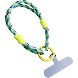 Universal Κορδόνι Καρπού Bright Rope για Θήκες Κινητών γαλάζιο/κίτρινο