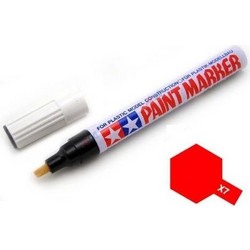 X-7 PAINT MARKER (ENAMEL ) RED GLOSS - TAMIYA X7