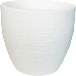 Γλάστρα Nemesis Rock Λευκή Φ50X50 Plastona