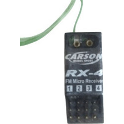 Carson 501500 RX-4 Mini C4 FM 4-Channel Micro Receiver (40MHz)