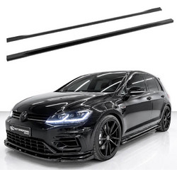 Πρόσθετα Πλαινά Μασπιέ Για VW Golf VII (7.5) 17-20 Για R / R-Line Μασπιέ Μαύρο Γυαλιστερό Χρώμα Από Abs Πλαστικό 2 Τεμάχια VOLKSWAGEN ΜΟΤΟRDRΟΜΕ