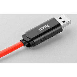 HOCO U29 καλώδιο με οθόνη micro USB φόρτισης & data 1.2m κόκκινο