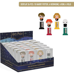 Harry Potter assorted pencil sharpener with container 24 Τεμ