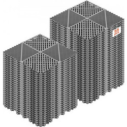 VEVOR Interlocking Drinage Mats, 310x310 mm, Πλακάκια δαπέδου γκαράζ, Αντιολισθητικό στρώμα ντους με πλακάκια δαπέδου αποστράγγισης PP, αυτοστραγγιζόμενο, εύκολη τοποθέτηση, για μπάνιο, κουζίνα, πισίν