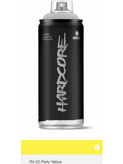 Montana Colors Hardcore Σπρέι Βαφής Party Yellow 400ml
