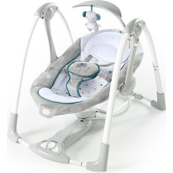 Ingenuity ConvertMe Swing-2-Seat Ηλεκτρικό Relax Μωρού Κούνια με Μουσική & Δόνηση έως 9kg Nash