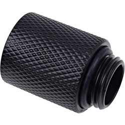 Alphacool Eiszapfen extension 20mm G1/4 outer thread to G1/4 Fittings Μαύρο 17256