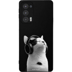 Sonique Men's Edition Θήκη με Σχέδιο «Audio Kitten - White» (Motorola Edge 20 5G)
