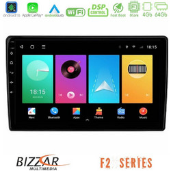 Bizzar F2 Series Android16 U-F2-AR1654 Ηχοσύστημα Αυτοκινήτου με Οθόνη Αφής 9" & GPS