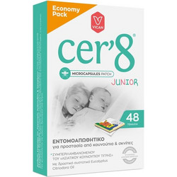Vican Cer'8 Junior Εντομοαπωθητικά Αυτοκόλλητα για Παιδιά 60τμχ