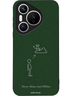 Sonique Men's Edition Back Cover με Σχέδιο «Never Alone» (Huawei Pura 70)