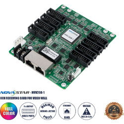 GLOBOSTAR(R) MRV208-1 41021 Novastar MRV208-1 Receiving Card για Οθόνες LED Video Wall 8 x HUB75E με Loading Capacity σε Pixel 256 x 256px - Gigabit Network Ethernet Input & Output Ports - DC 5V IP20