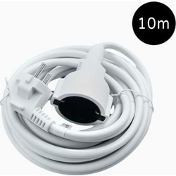 LAMTECH EXTENSION CORD WITH CHILDREN PROTECTION 10M WHITE