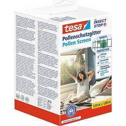 TESA Αυτοκόλλητη Σταθερή Σίτα Παραθύρου Πλαστική 180x150cm 55296-00000-01