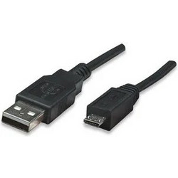 Manhattan USB 2.0 Cable USB-A Male - micro USB-B Male 1.8m (307178)