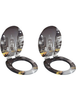 vidaXL Καπάκι Λεκάνης Οβάλ Ξύλινο Soft Close 277000