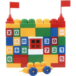 Σετ κατασκευών DIY με τουβλάκια & αριθμούς - 68pcs - 2289 - 233038
