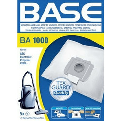 Base BA1000 Σακούλες Σκούπας 5τμχ Συμβατές με Σκούπα AEG / Electrolux