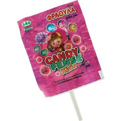 Kaiser Candyfense Kids Γλειφιτζούρι με Βιταμίνες & Γεύση Φράουλα, 1τεμ