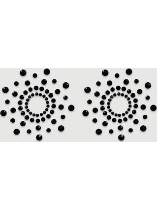 Αυτοκόλλητα Θηλών Acrylic Diamond Nipple Covers - Μαύρα
