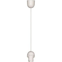 Eurolamp Ανάρτηση με Ροδέλα Ε27 Λευκή (147-23100)