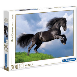 Puzzle Clementoni H.Q. Fresian Black Horse 500 Κομμάτια
