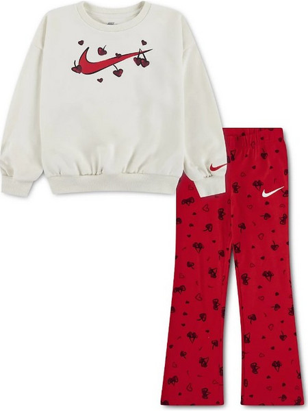 Nike Nkg Crew Legging Set Παιδικό Σετ Φόρμας Εκρού